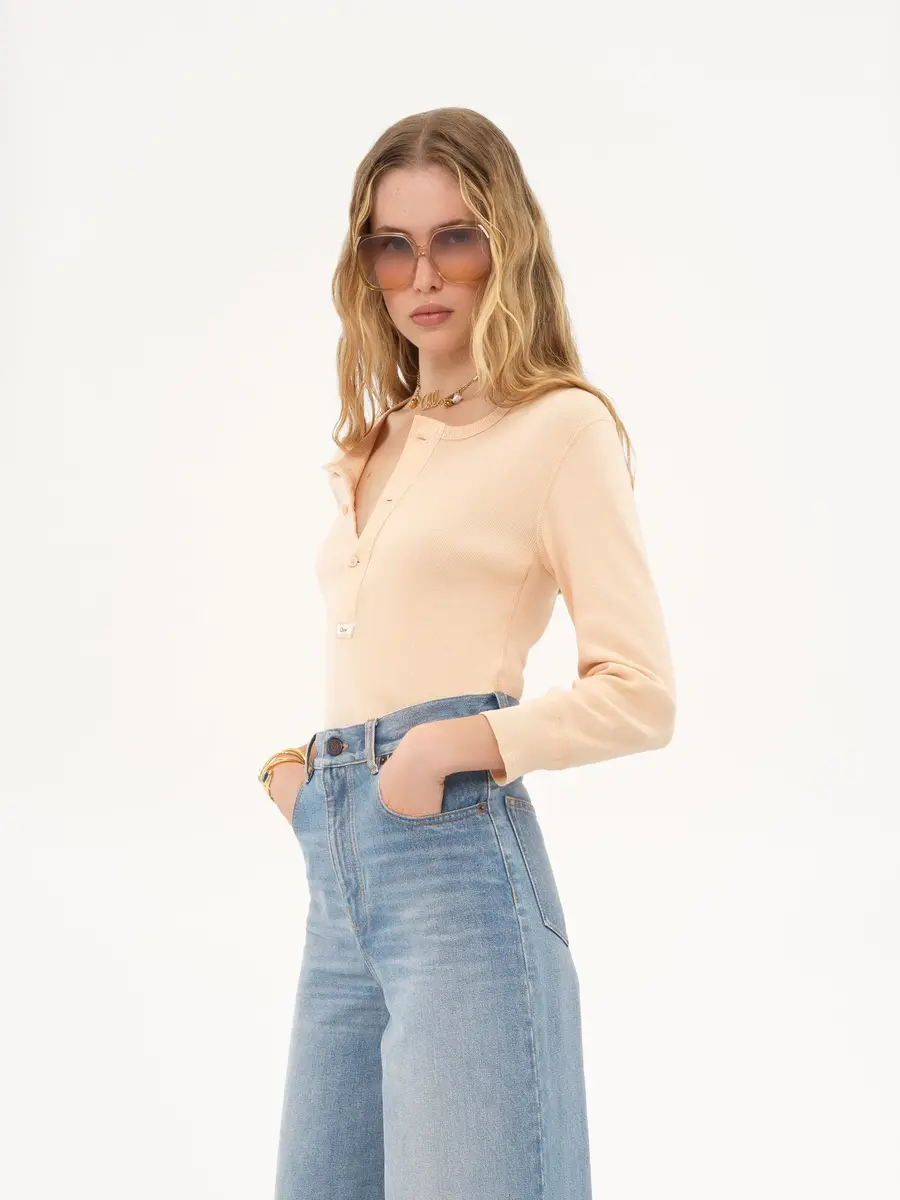Chloé Henley shirt in cotton jersey | Thumbnail 6