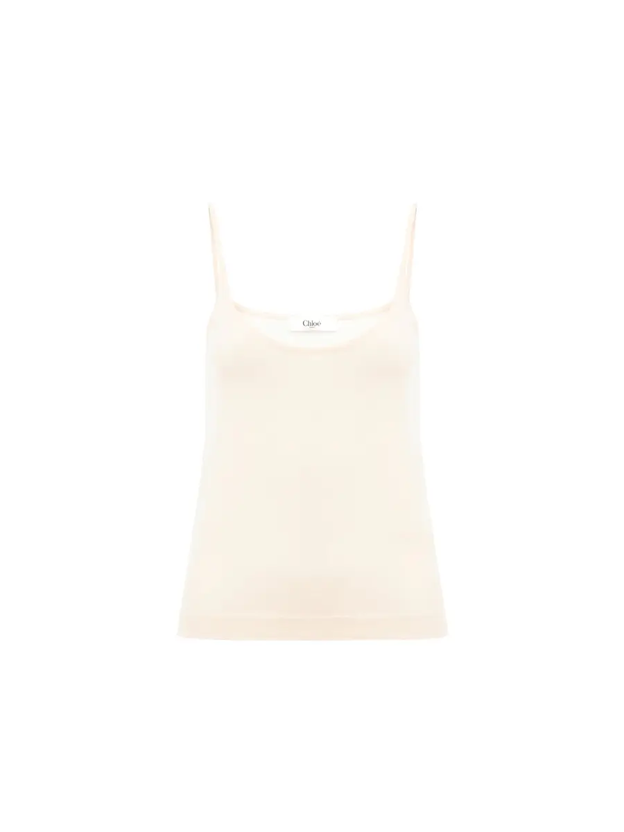 Chloé Thin-strap tank top in superfine wool knit | Thumbnail 2 Chloé Thin-strap tank top in superfine wool knit | Thumbnail 2