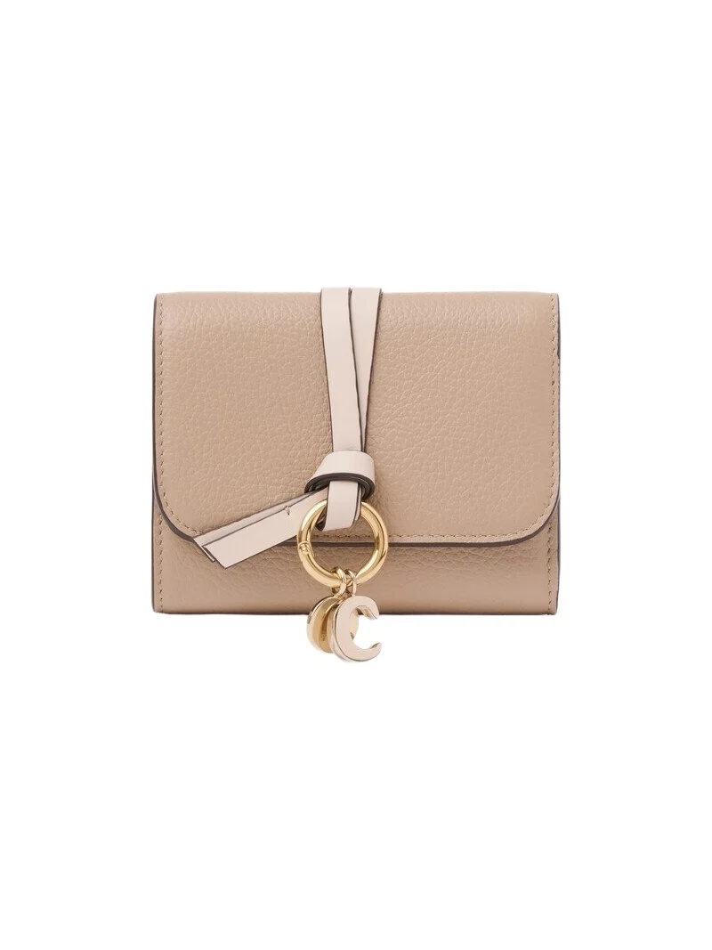 Chloé Small Alphabet tri-fold in grained leather
