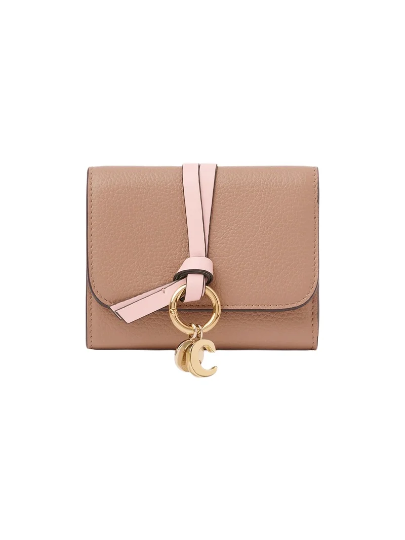 Chloé Small Alphabet tri-fold in grained leather