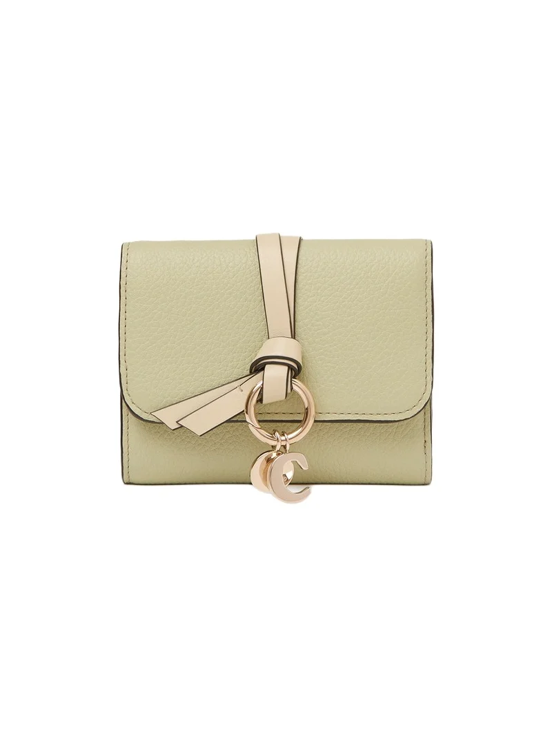 Chloé Small Alphabet tri-fold in grained leather