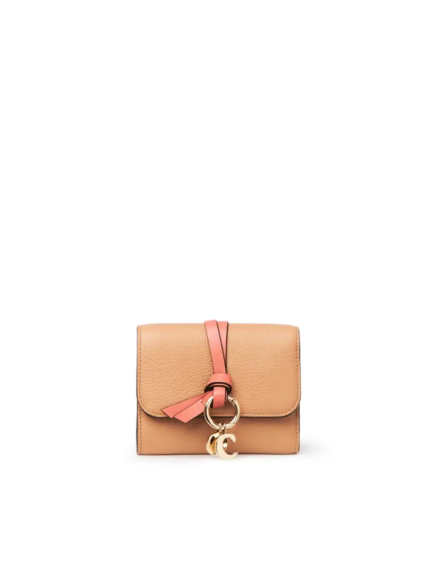 Chloé Small Alphabet tri-fold in grained leather | Thumbnail 2 Chloé Small Alphabet tri-fold in grained leather | Thumbnail 2