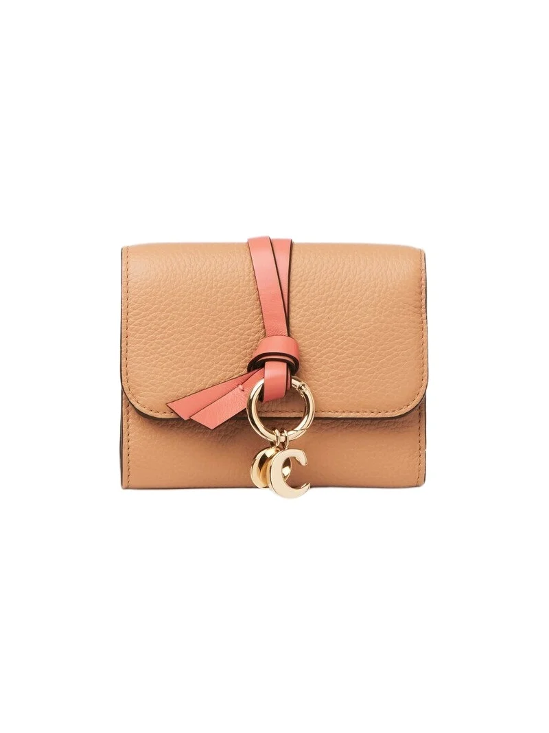 Chloé Small Alphabet tri-fold in grained leather