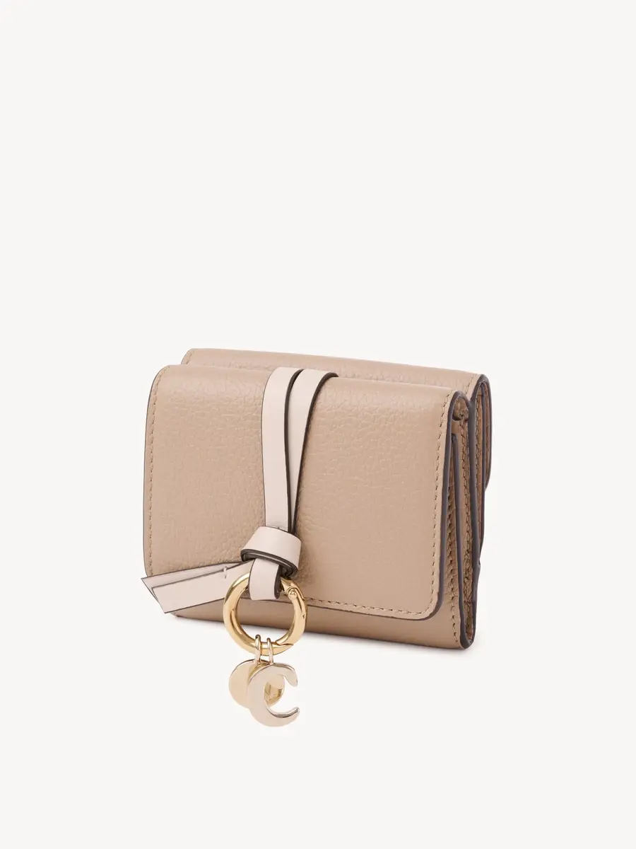 Chloé Mini Alphabet tri-fold in grained leather | Thumbnail 3