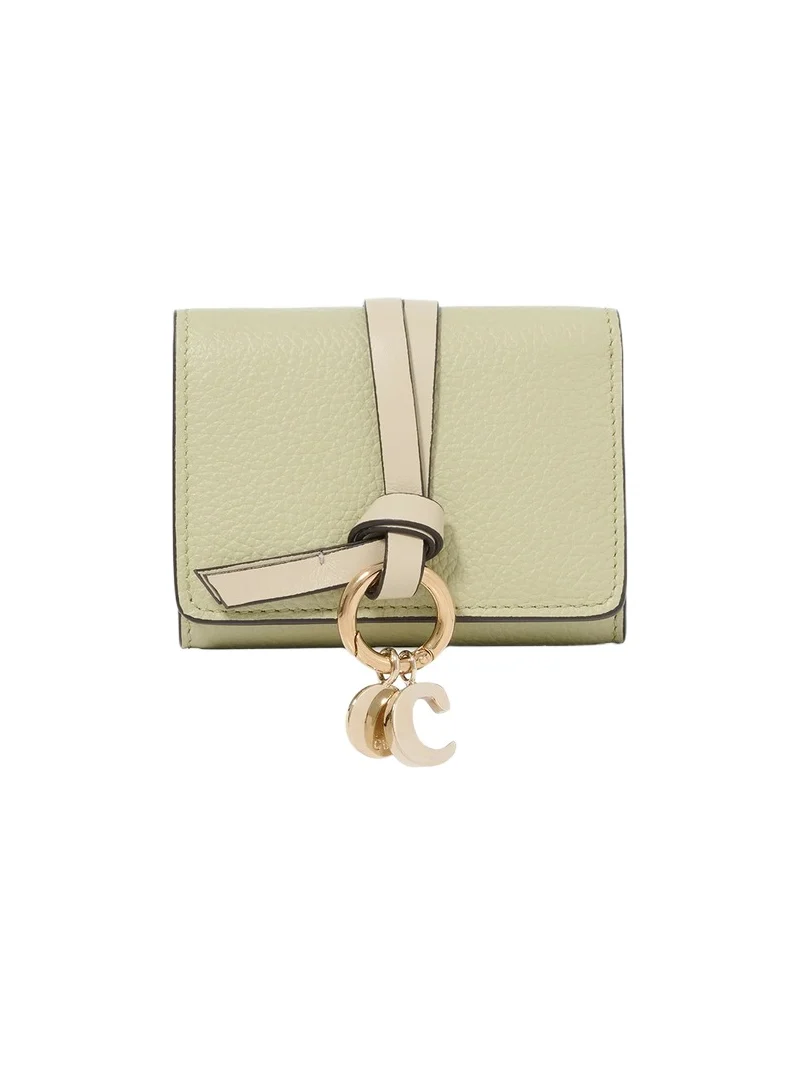 Chloé Mini Alphabet tri-fold in grained leather