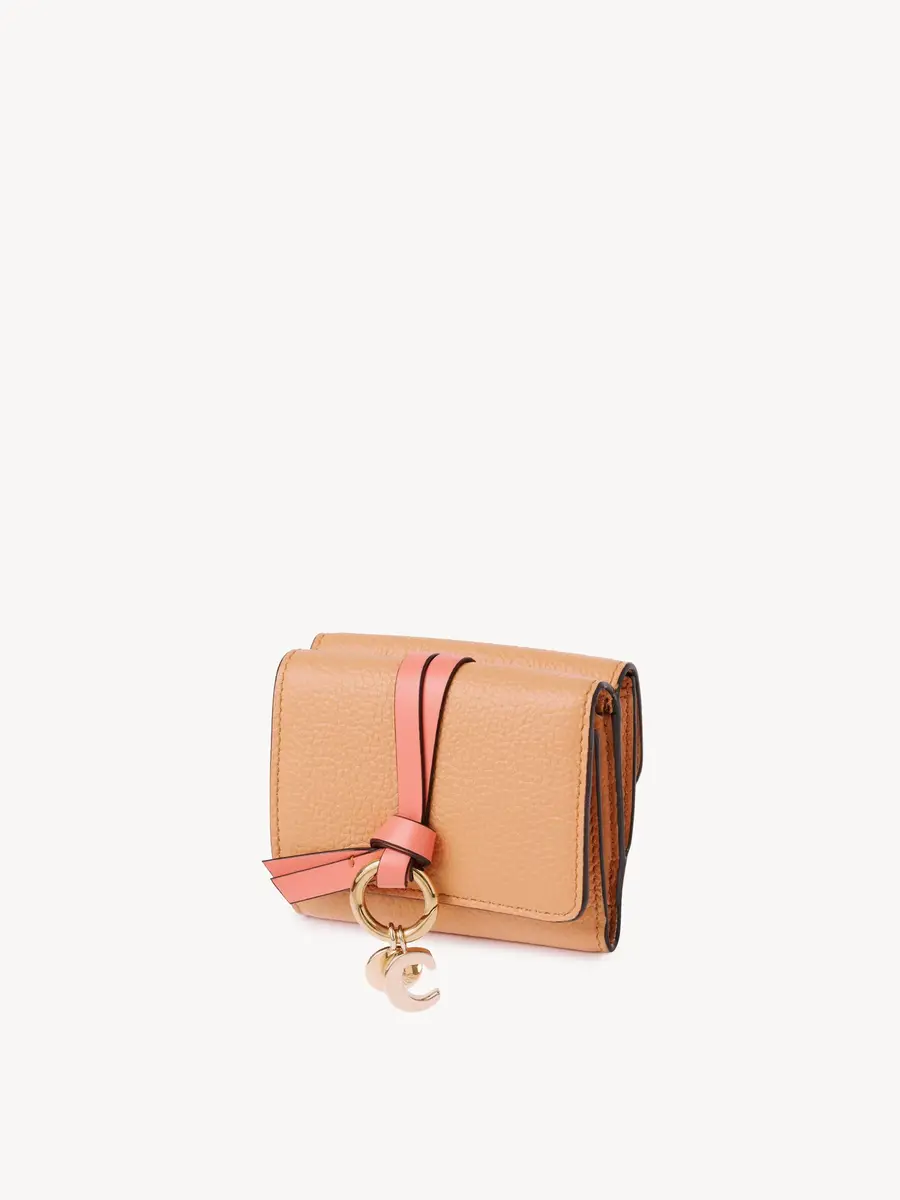 Chloé Mini Alphabet tri-fold in grained leather | Thumbnail 2