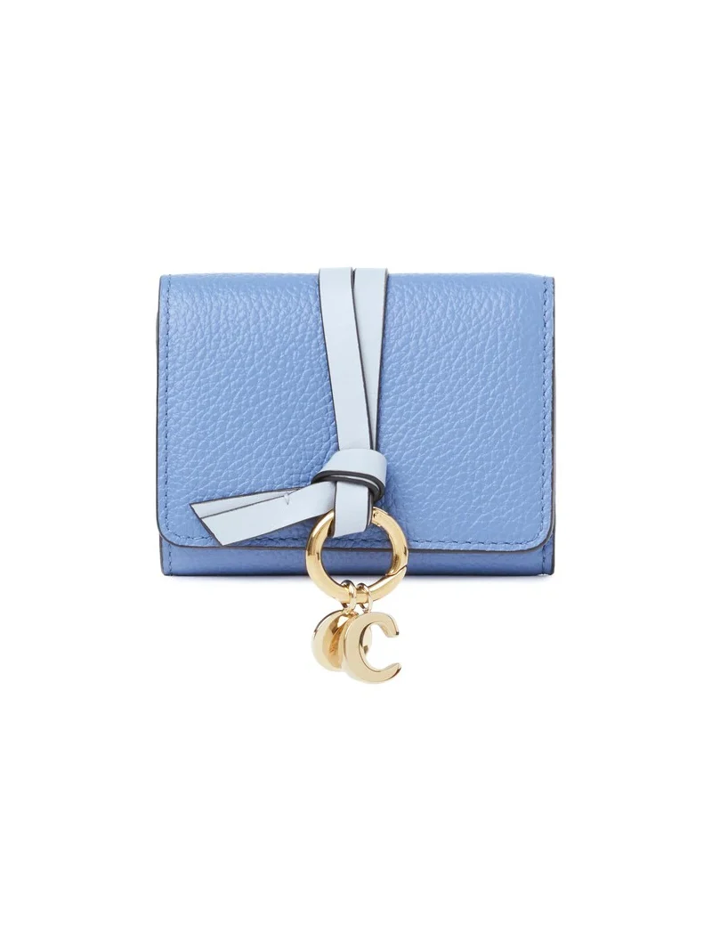 Chloé Mini Alphabet tri-fold in grained leather