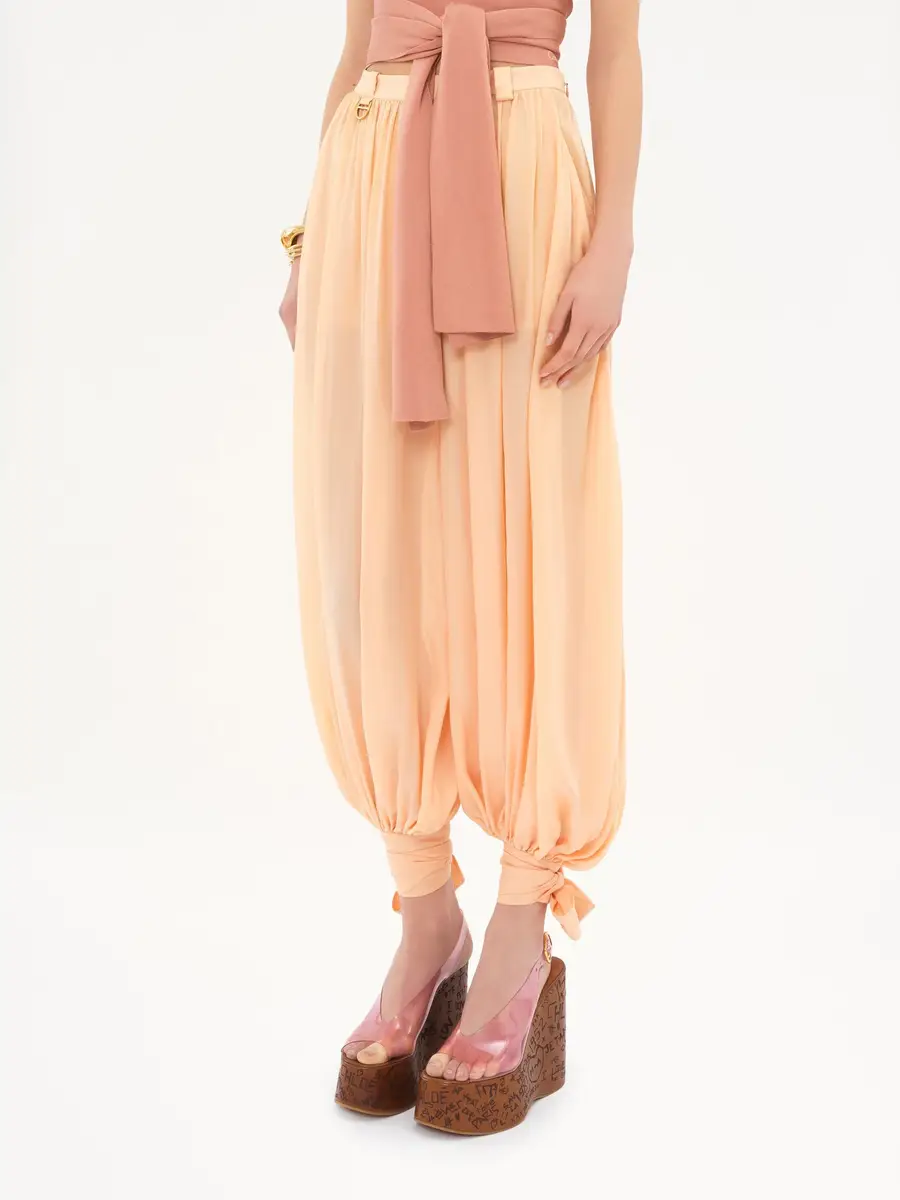 Chloé Fluid pleated pants in silk charmeuse | Thumbnail 4 Chloé Fluid pleated pants in silk charmeuse | Thumbnail 4