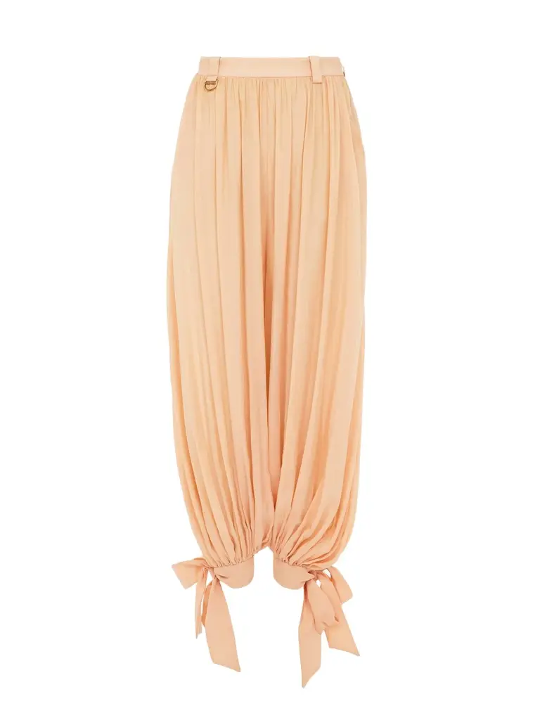 Chloé Fluid pleated pants in silk charmeuse | Image 1 Chloé Fluid pleated pants in silk charmeuse | Image 1