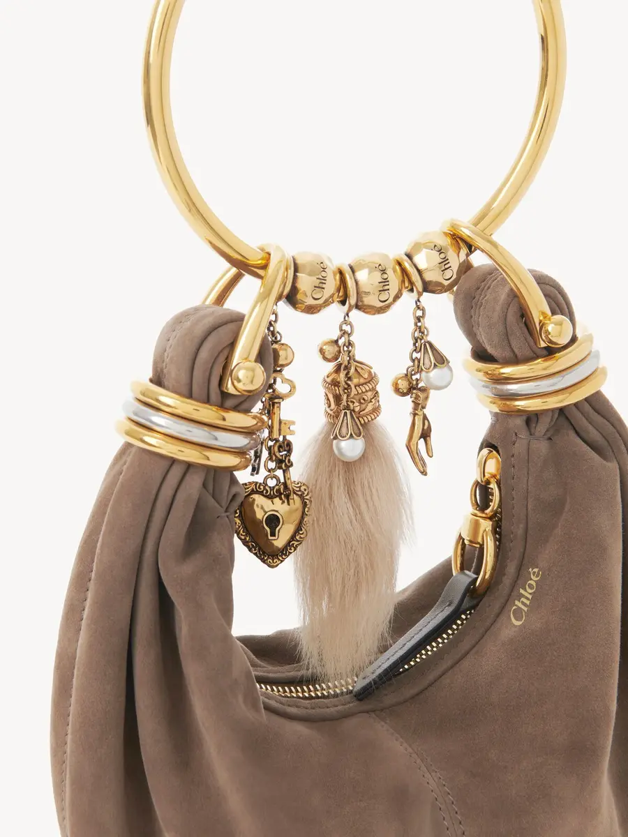 Chloé Mini Bracelet Hobo bag in suede leather | Thumbnail 9 Chloé Mini Bracelet Hobo bag in suede leather | Thumbnail 9