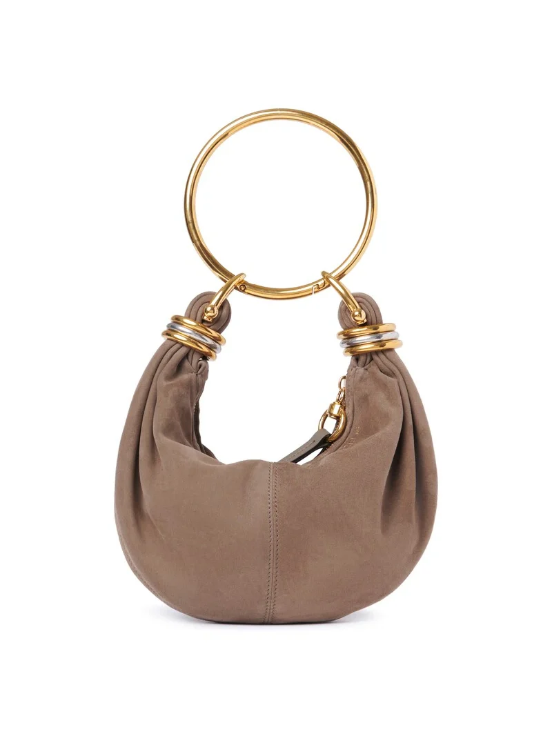 Chloé Mini Bracelet Hobo bag in suede leather