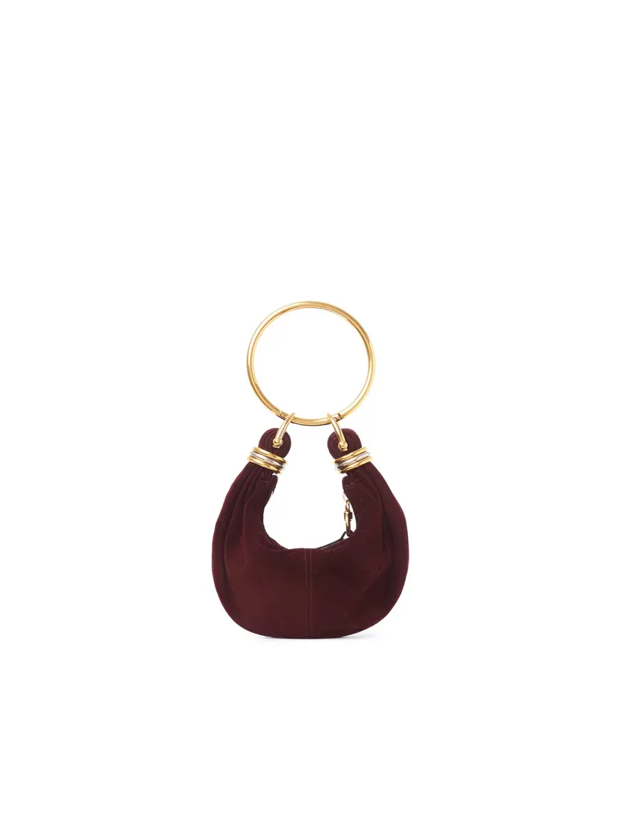 Chloé Mini Bracelet Hobo bag in suede leather | Thumbnail 2 Chloé Mini Bracelet Hobo bag in suede leather | Thumbnail 2