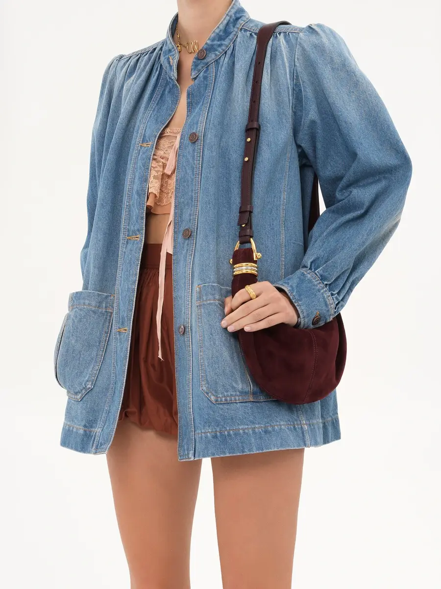 Chloé Mini Bracelet Hobo bag in suede leather | Thumbnail 9 Chloé Mini Bracelet Hobo bag in suede leather | Thumbnail 9