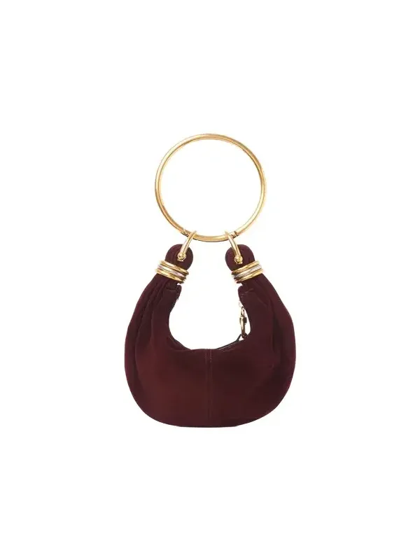 Chloé Mini Bracelet Hobo bag in suede leather