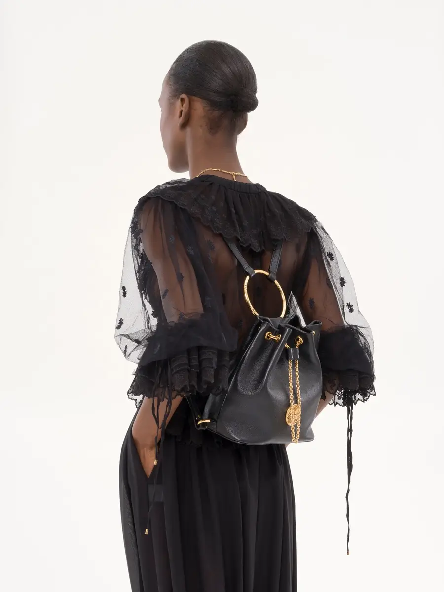 Chloé Small Bracelet backpack in grained leather | Thumbnail 9