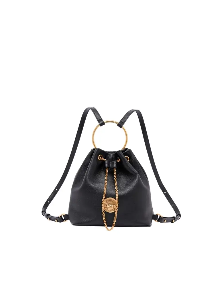 Chloé Small Bracelet backpack in grained leather | Image 1 Chloé Small Bracelet backpack in grained leather | Image 1