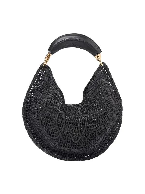 Chloé Summer Banana hobo bag in raffia