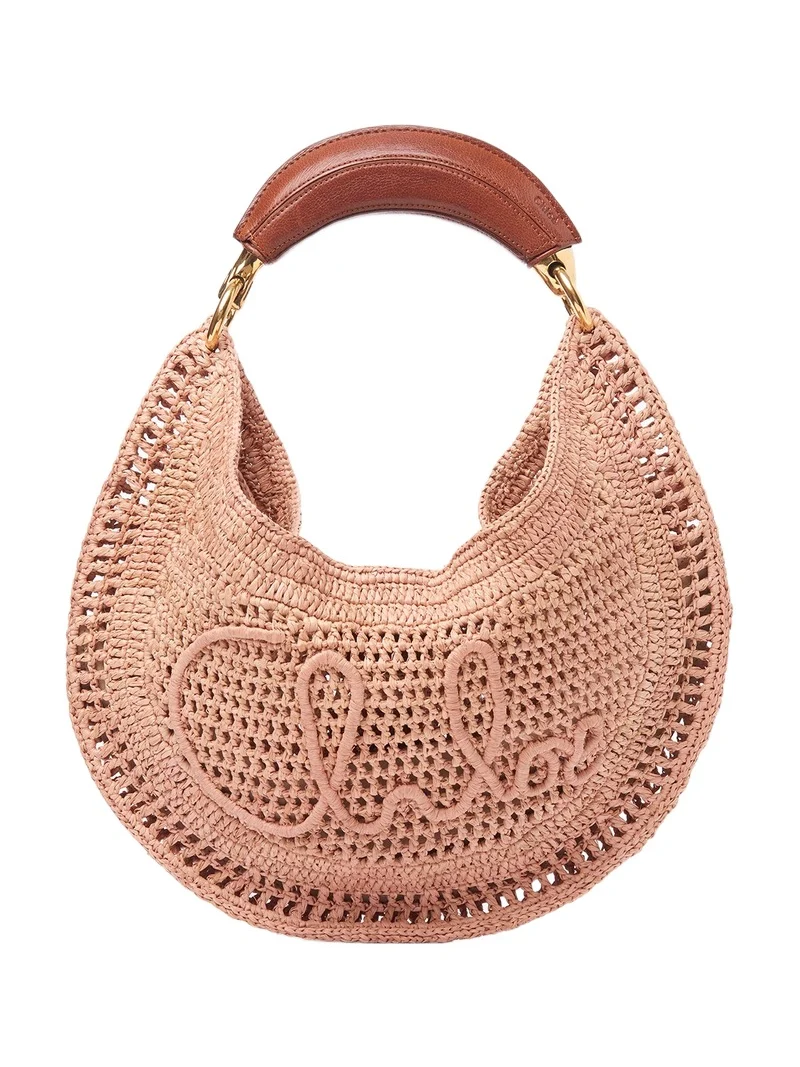Chloé Summer Banana hobo bag in raffia