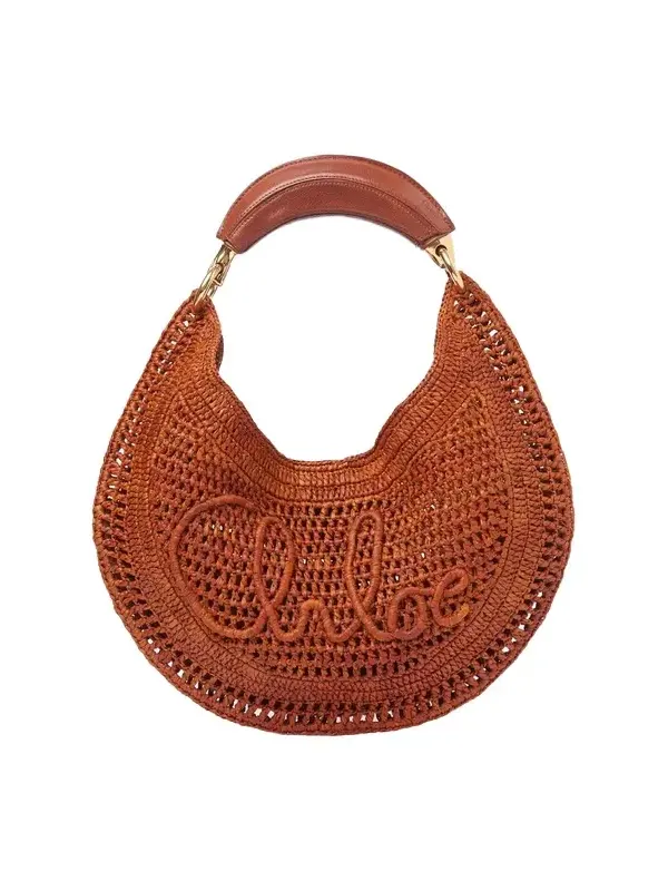 Chloé Summer Banana hobo bag in raffia