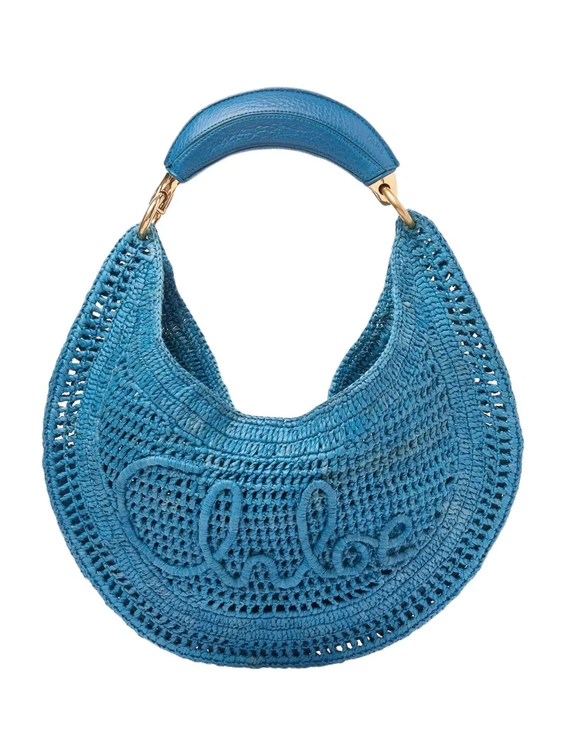 Chloé Summer Banana hobo bag in raffia