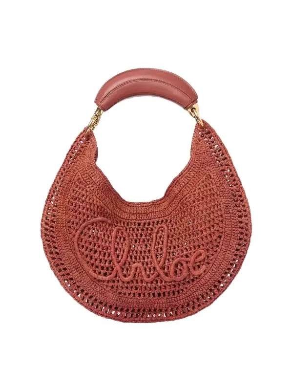 Chloé Summer Banana hobo bag in raffia