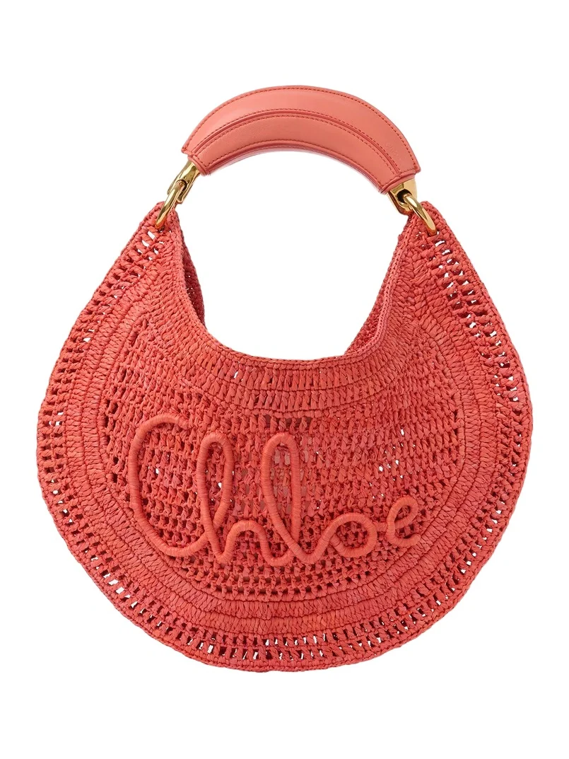 Chloé Summer Banana hobo bag in raffia