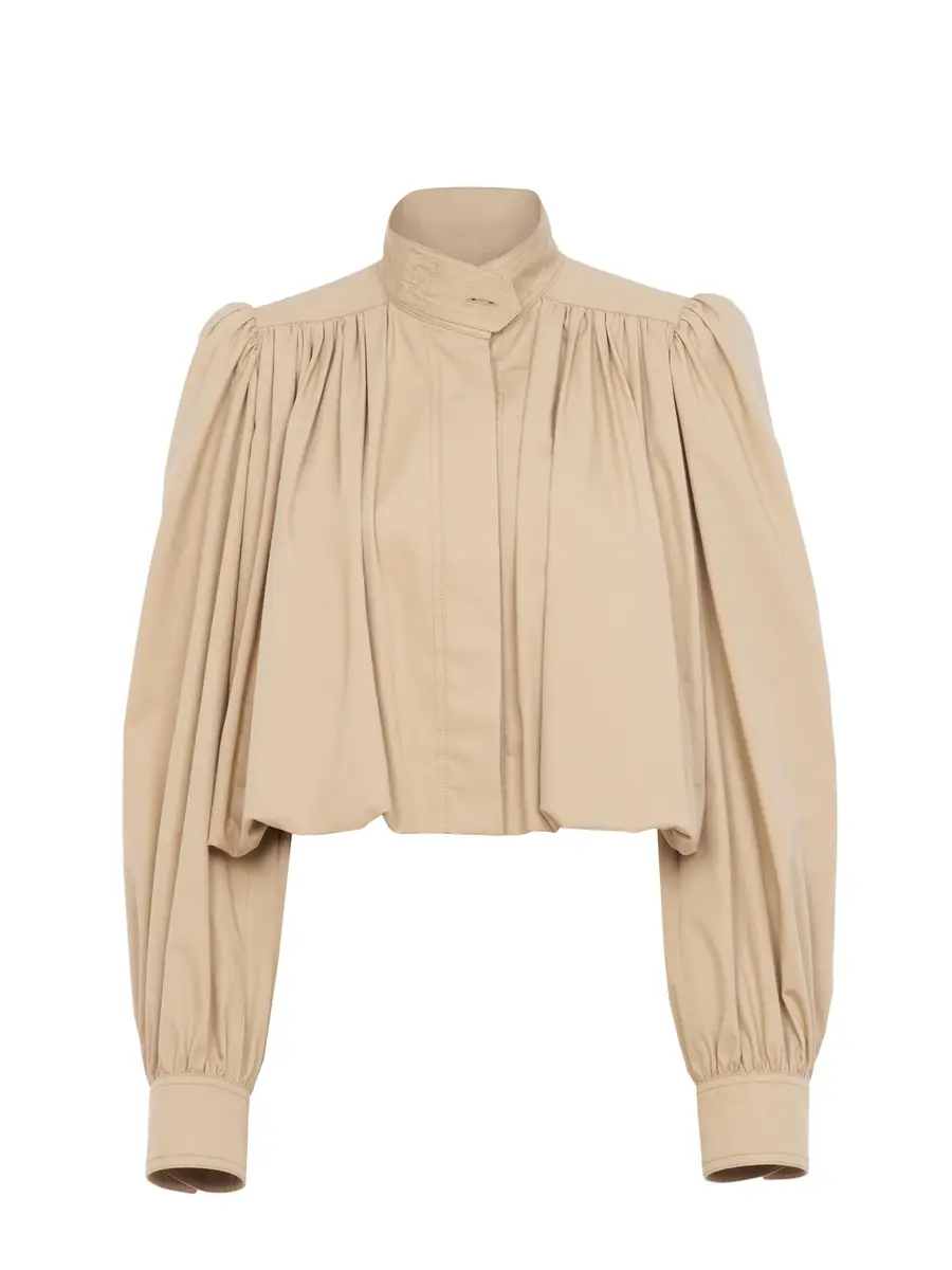 Chloé Gathered boule jacket in cotton gabardine | Thumbnail 2 Chloé Gathered boule jacket in cotton gabardine | Thumbnail 2