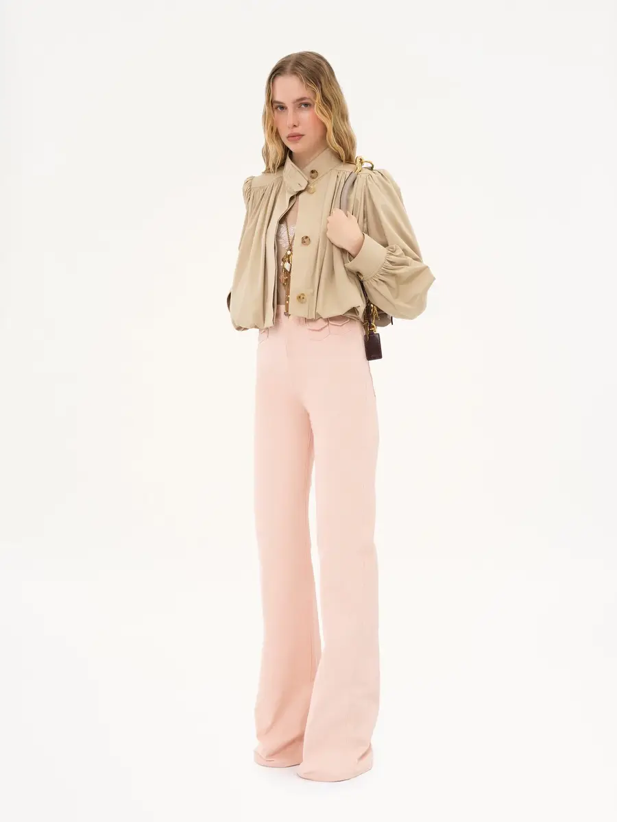 Chloé Gathered boule jacket in cotton gabardine | Thumbnail 3 Chloé Gathered boule jacket in cotton gabardine | Thumbnail 3