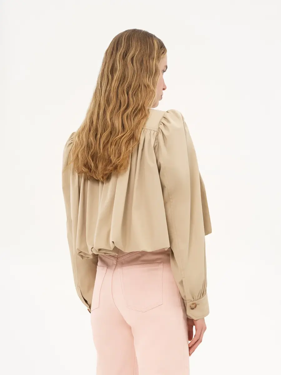 Chloé Gathered boule jacket in cotton gabardine | Thumbnail 5 Chloé Gathered boule jacket in cotton gabardine | Thumbnail 5