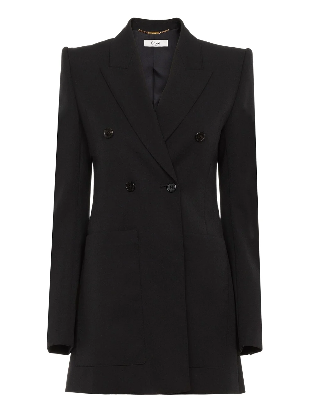 Tailored jacket in wool grain de poudre Tailored jacket in wool grain de poudre