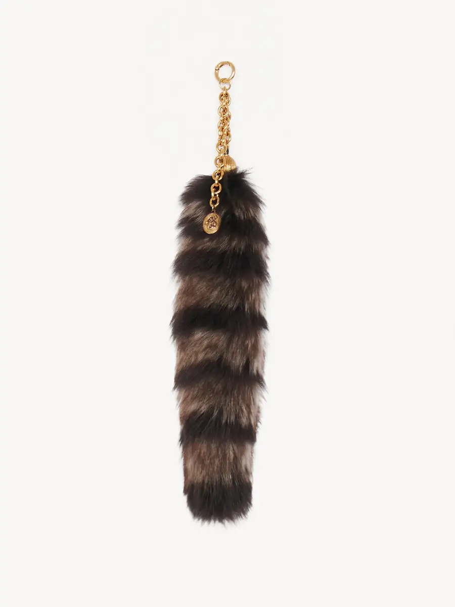 Chloé The Treasure Tails charm in shearling | Thumbnail 2