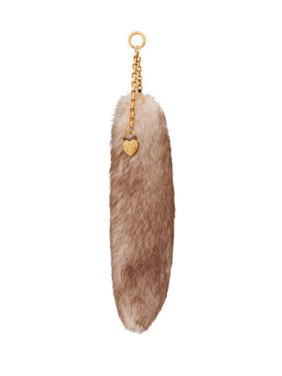 Chloé The Treasure Tails charm in shearling | Image 1 Chloé The Treasure Tails charm in shearling | Image 1