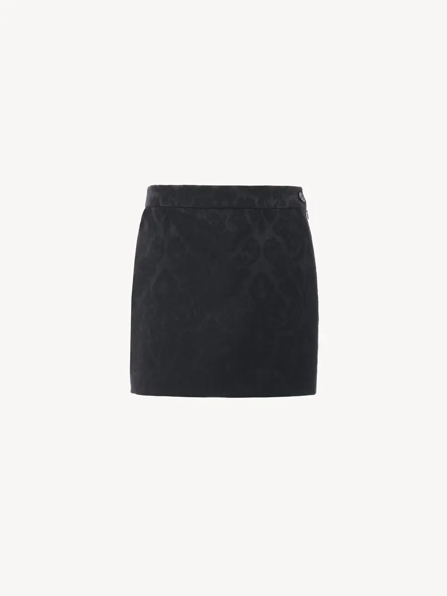 Chloé Straight mini skirt in a wool-mix jacquard | Thumbnail 2 Chloé Straight mini skirt in a wool-mix jacquard | Thumbnail 2