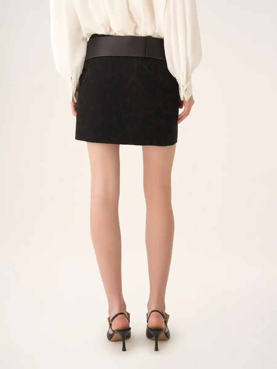 Chloé Straight mini skirt in a wool-mix jacquard | Thumbnail 5 Chloé Straight mini skirt in a wool-mix jacquard | Thumbnail 5
