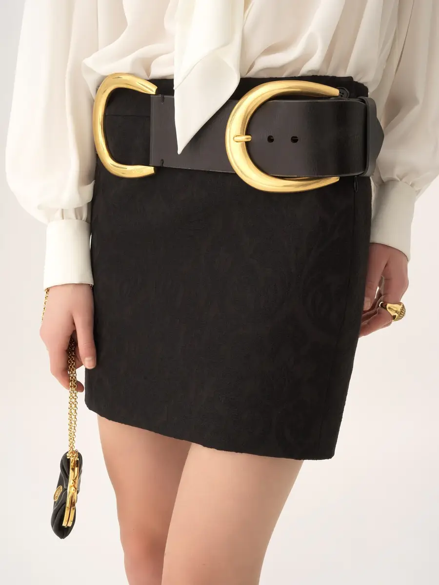 Chloé Straight mini skirt in a wool-mix jacquard | Thumbnail 6 Chloé Straight mini skirt in a wool-mix jacquard | Thumbnail 6
