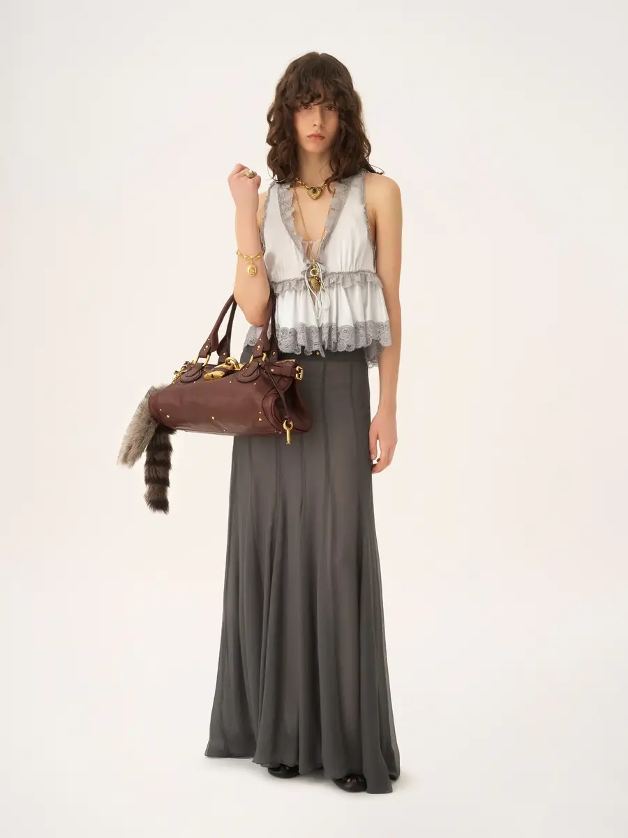 Chloé Fluid maxi skirt in silk mousseline | Thumbnail 3 Chloé Fluid maxi skirt in silk mousseline | Thumbnail 3