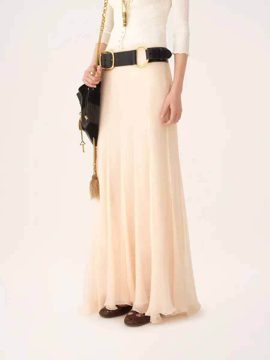 Chloé Fluid maxi skirt in silk mousseline | Thumbnail 4 Chloé Fluid maxi skirt in silk mousseline | Thumbnail 4