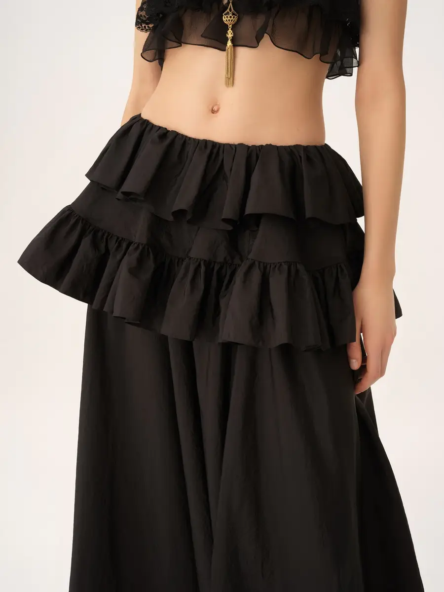 Chloé Tiered maxi skirt in washed silk taffeta | Thumbnail 7 Chloé Tiered maxi skirt in washed silk taffeta | Thumbnail 7
