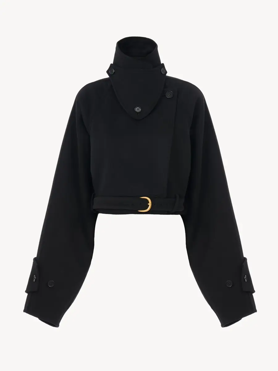 Chloé Cropped coat in double-face wool | Thumbnail 2 Chloé Cropped coat in double-face wool | Thumbnail 2