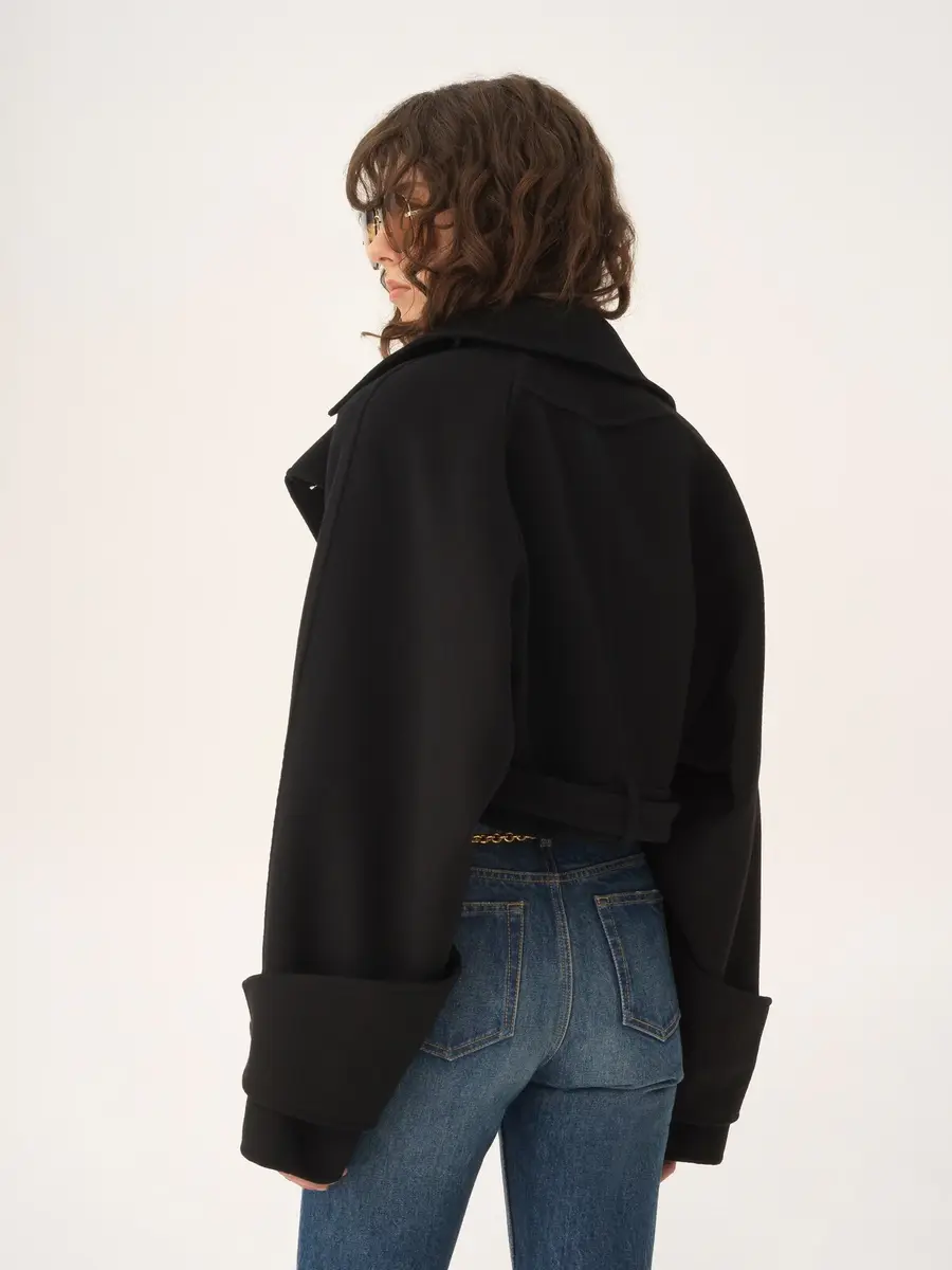 Chloé Cropped coat in double-face wool | Thumbnail 5 Chloé Cropped coat in double-face wool | Thumbnail 5
