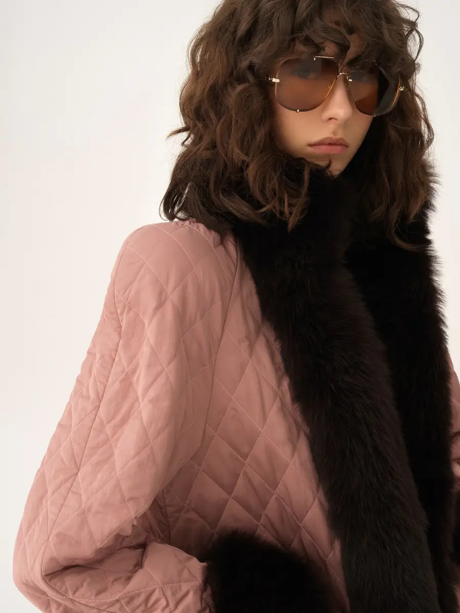 Chloé Long hybrid coat in technical satin | Thumbnail 6 Chloé Long hybrid coat in technical satin | Thumbnail 6