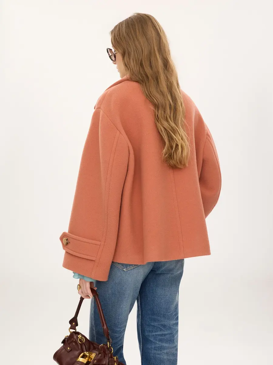 Chloé Oversized short coat in wool | Thumbnail 5 Chloé Oversized short coat in wool | Thumbnail 5