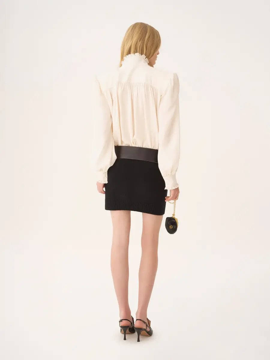 Chloé Fitted mini skirt in a wool & cashmere knit | Thumbnail 5 Chloé Fitted mini skirt in a wool & cashmere knit | Thumbnail 5