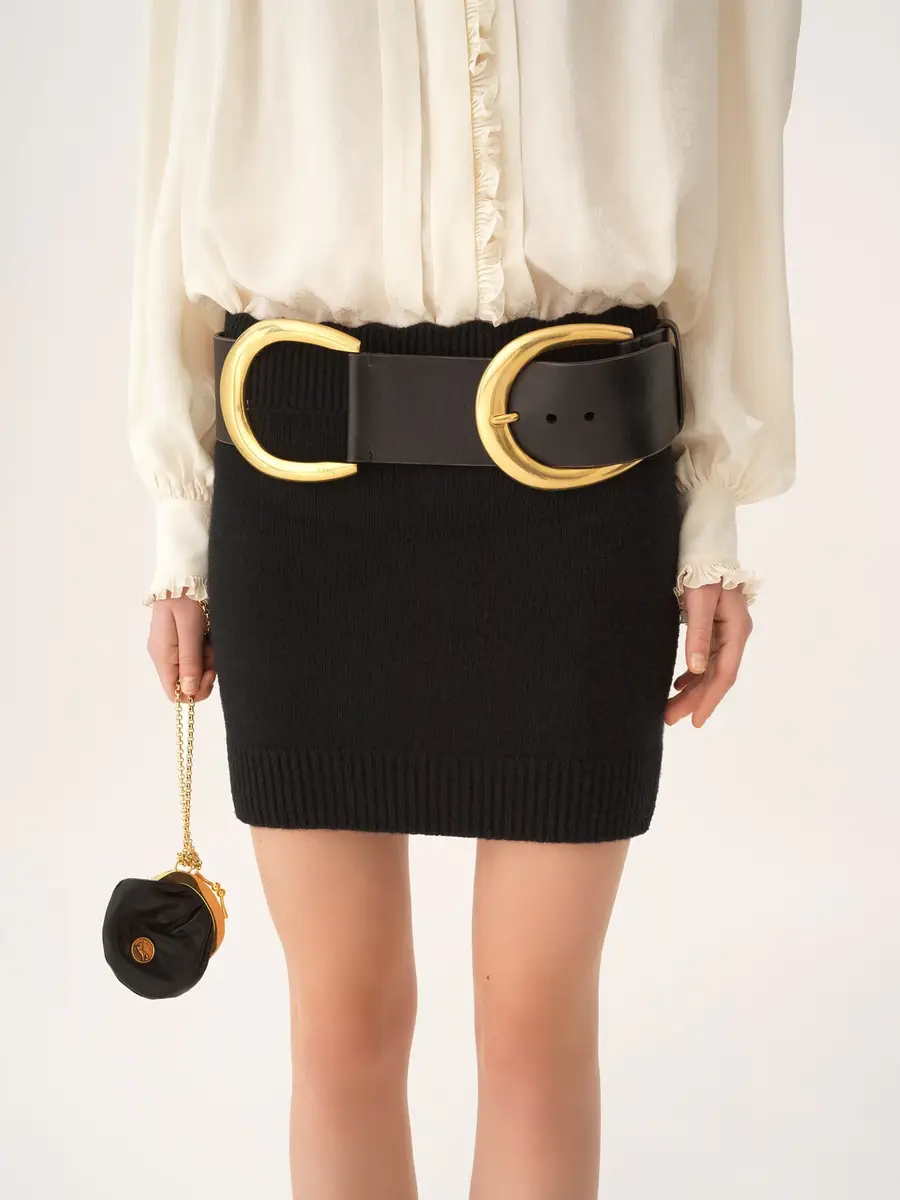 Chloé Fitted mini skirt in a wool & cashmere knit | Thumbnail 6 Chloé Fitted mini skirt in a wool & cashmere knit | Thumbnail 6