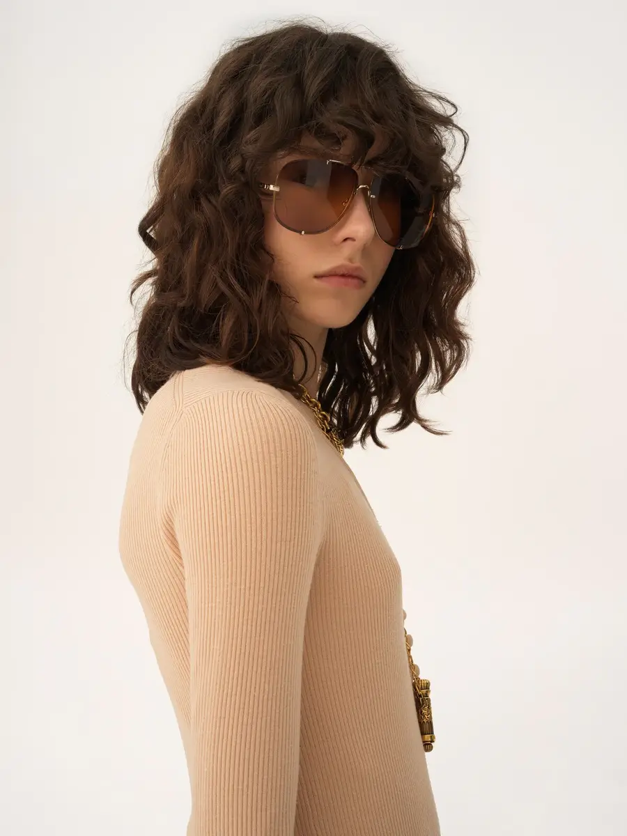 Chloé Henley shirt in a merino wool knit | Thumbnail 4