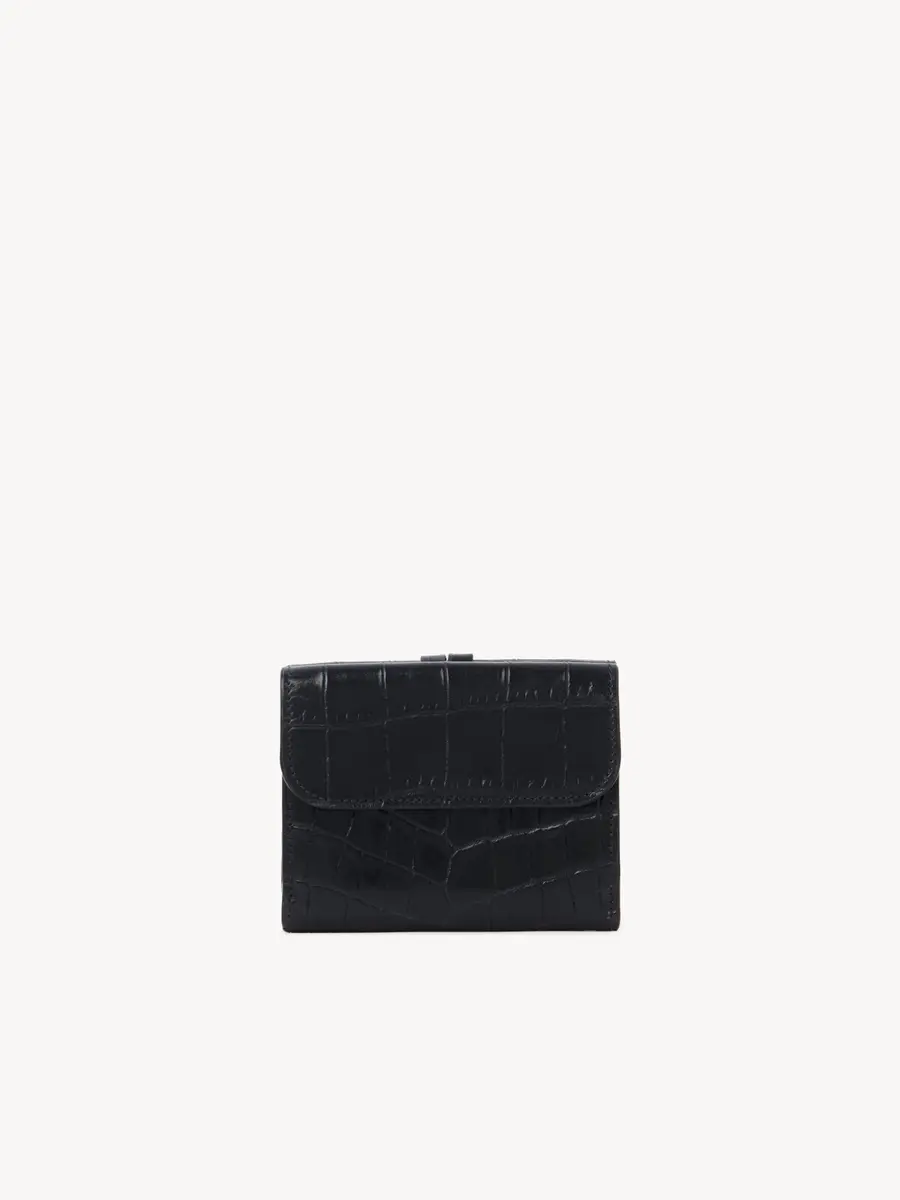 Chloé Small Alphabet tri-fold in croco-effect leather | Thumbnail 4 Chloé Small Alphabet tri-fold in croco-effect leather | Thumbnail 4