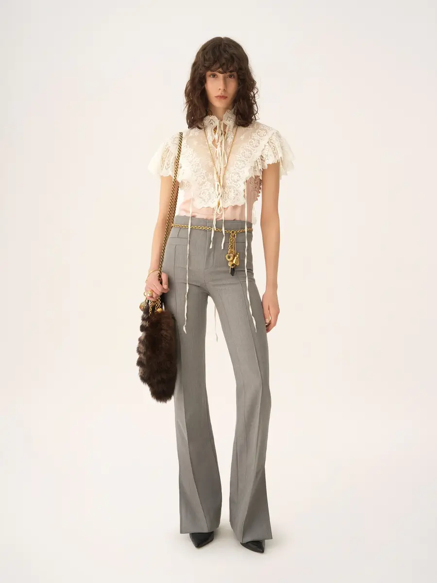 Chloé Tailored pants in chiné wool | Thumbnail 3