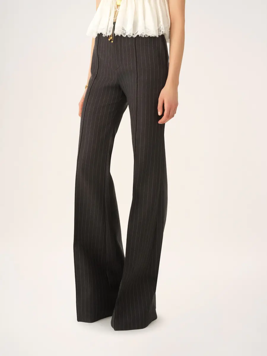 Chloé Tailored bootcut pants in wool | Thumbnail 4 Chloé Tailored bootcut pants in wool | Thumbnail 4