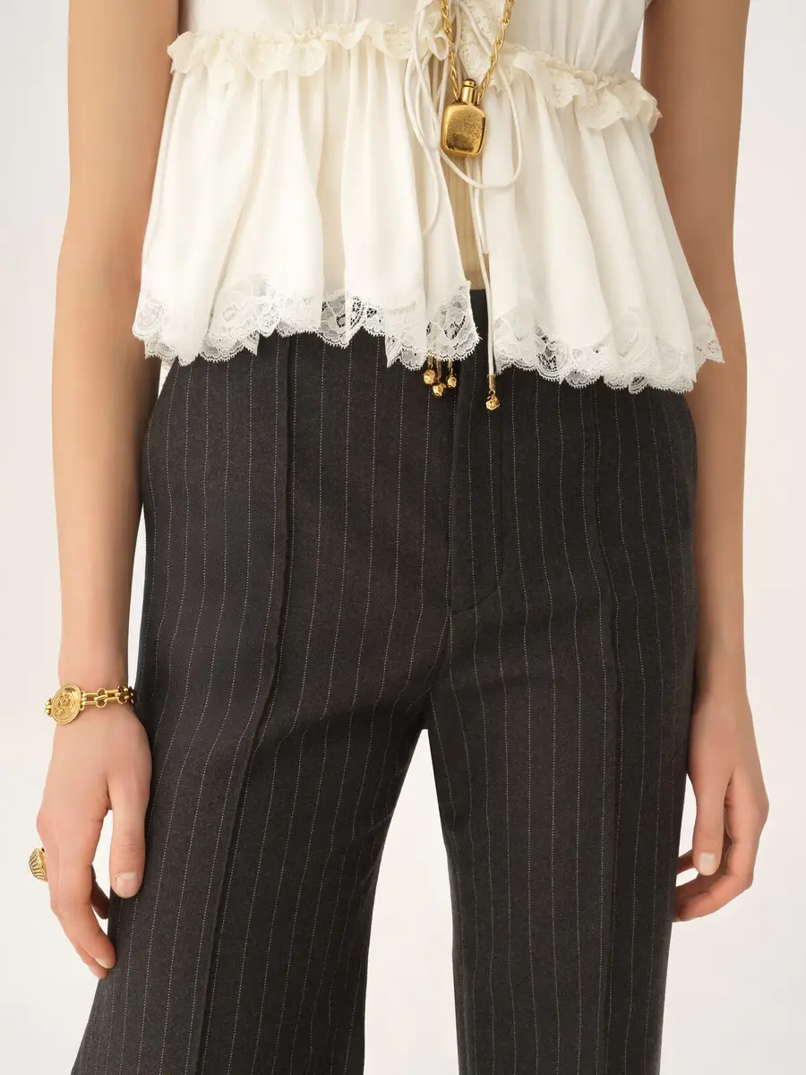 Chloé Tailored bootcut pants in wool | Thumbnail 7 Chloé Tailored bootcut pants in wool | Thumbnail 7