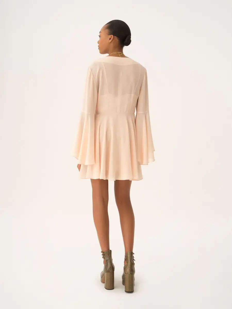 Chloé Flared mini dress in silk georgette | Thumbnail 5 Chloé Flared mini dress in silk georgette | Thumbnail 5